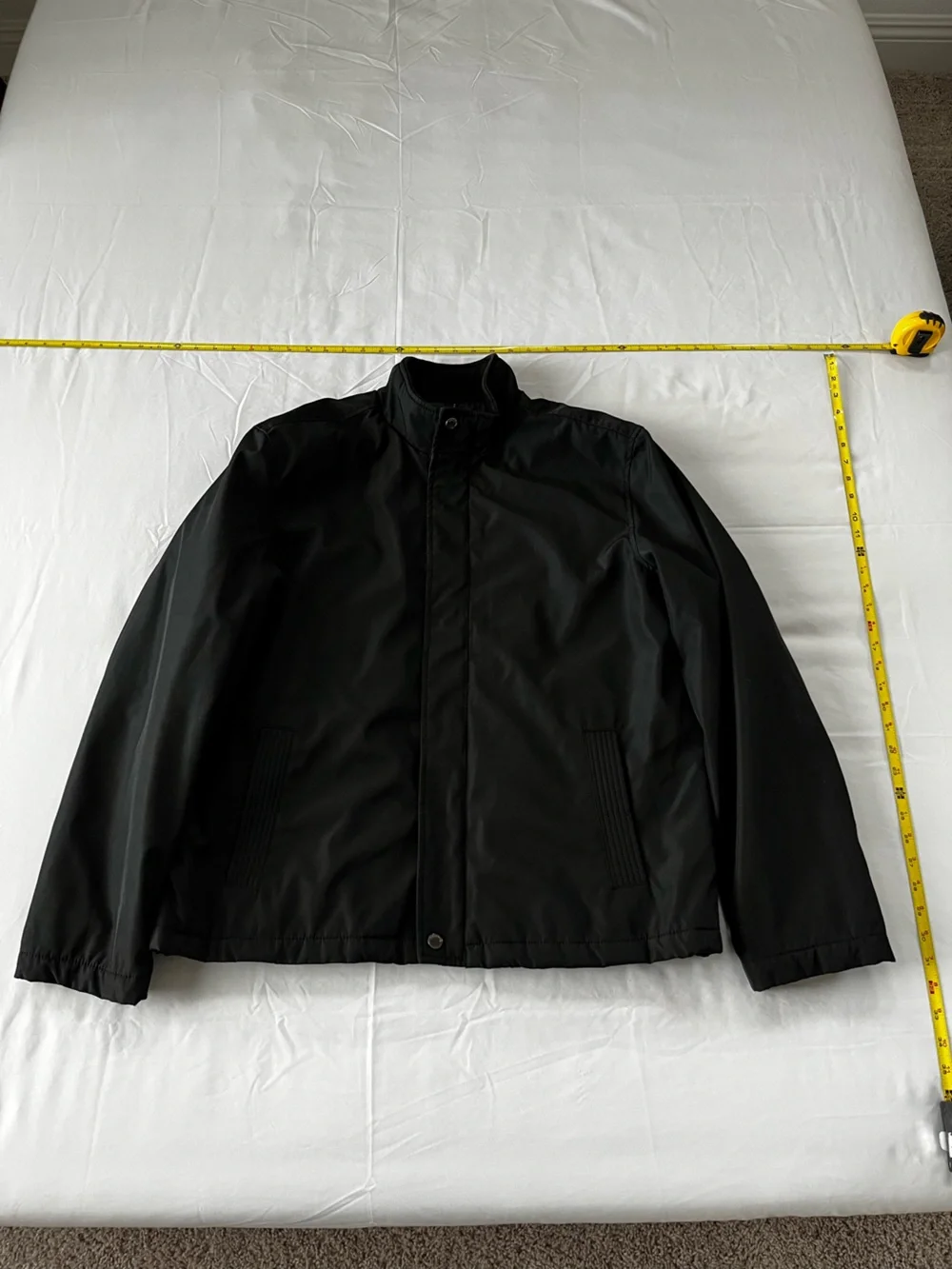 Structure Men's Black Bomber-Style Zip Jacket